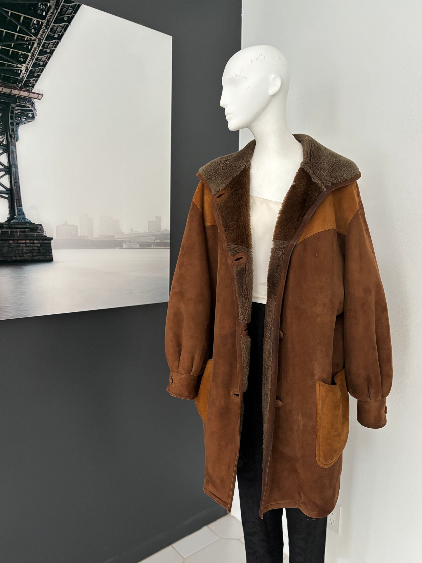 Valentino Vintage Shearling Coat (Late 1970s–Early 1980s)