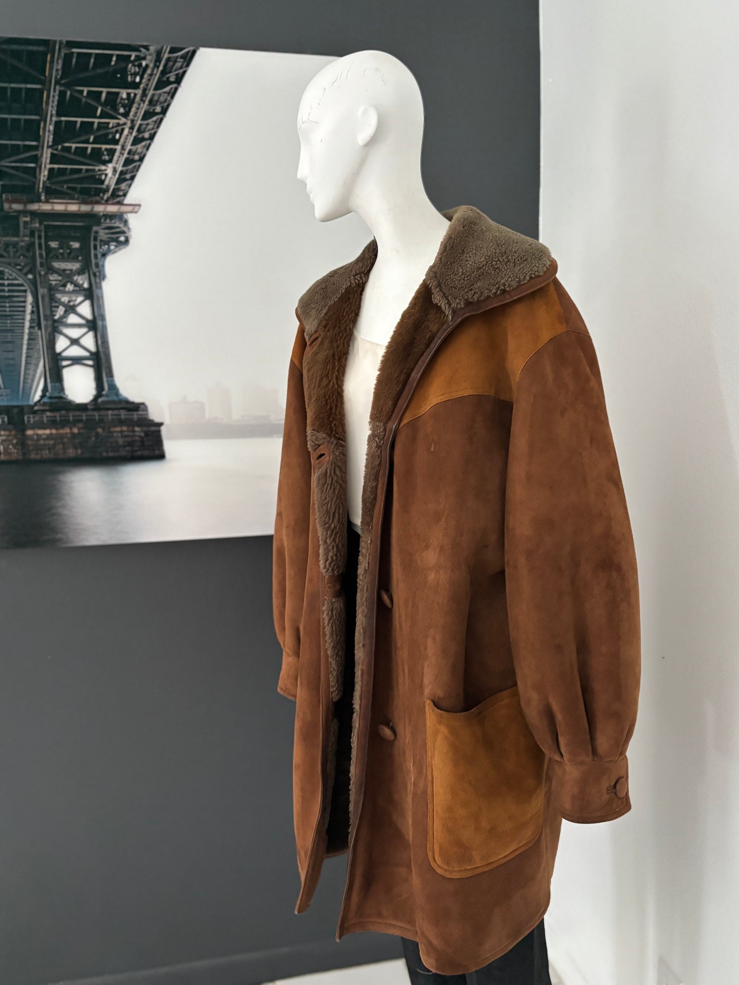 Valentino Vintage Shearling Coat (Late 1970s–Early 1980s)