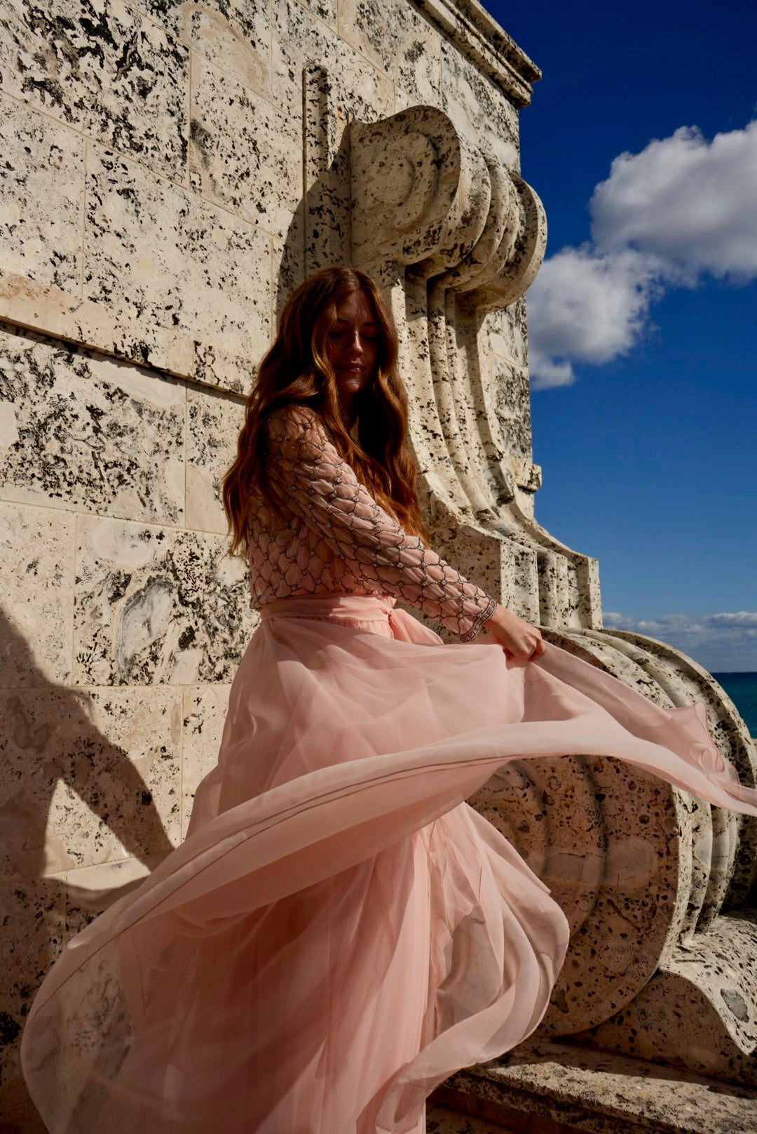 Cinderella 1970s Ballgown with beaded jacket