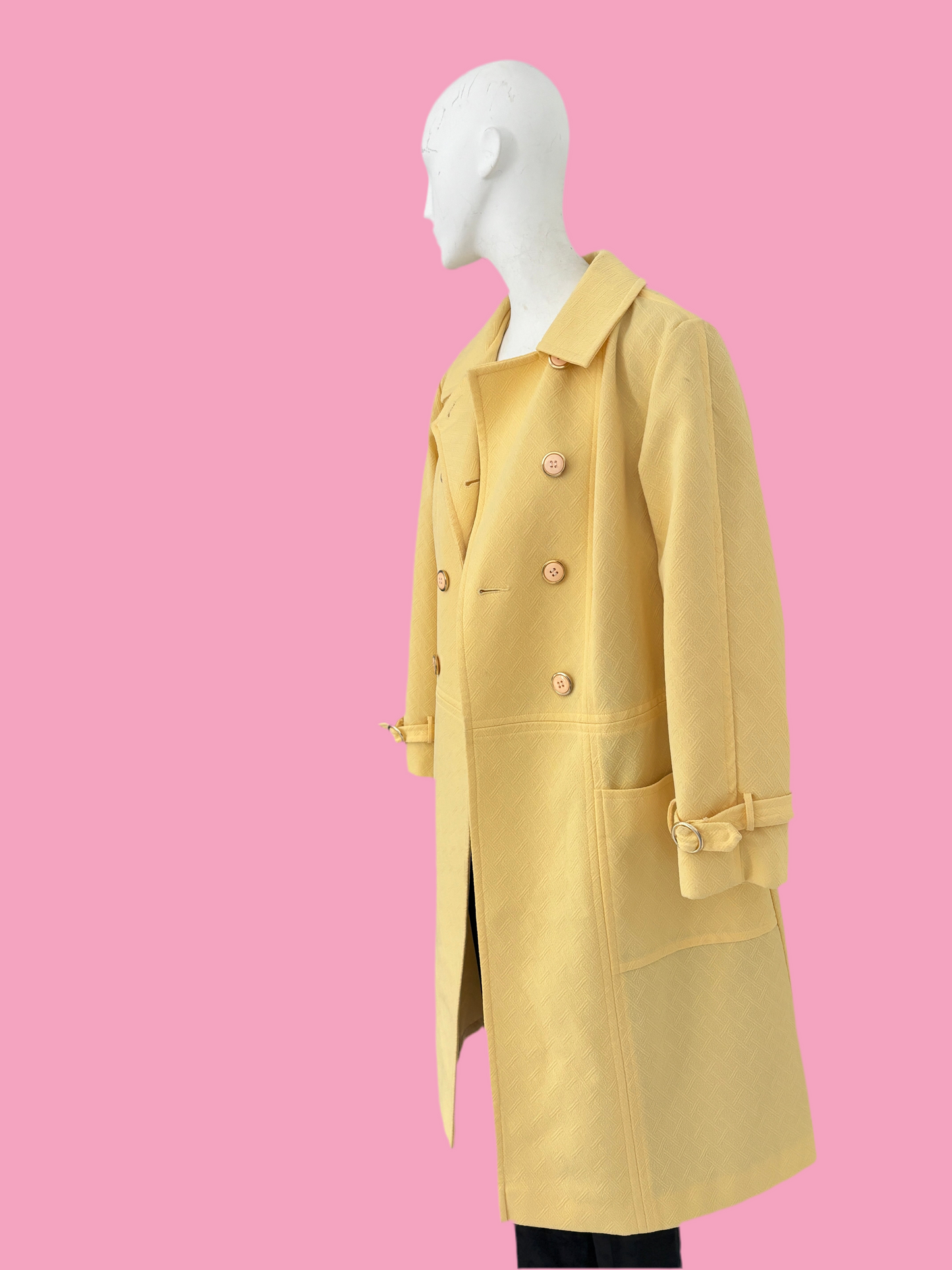 Yellow Mod Coat, 1960s Coat from Japan