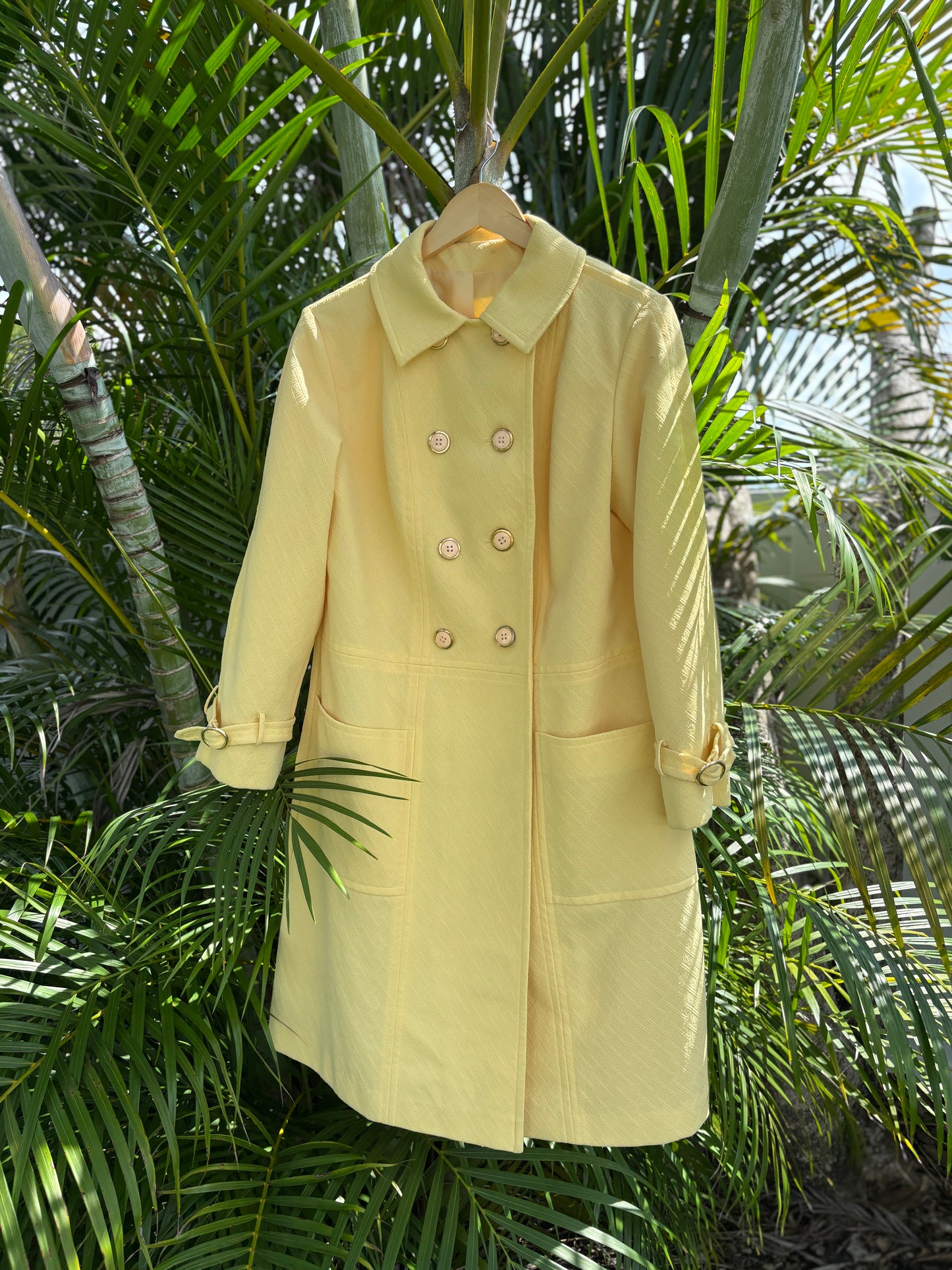 Yellow Mod Coat, 1960s Coat from Japan