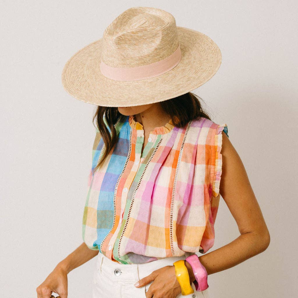 Rainbow Plaid Augustine Top