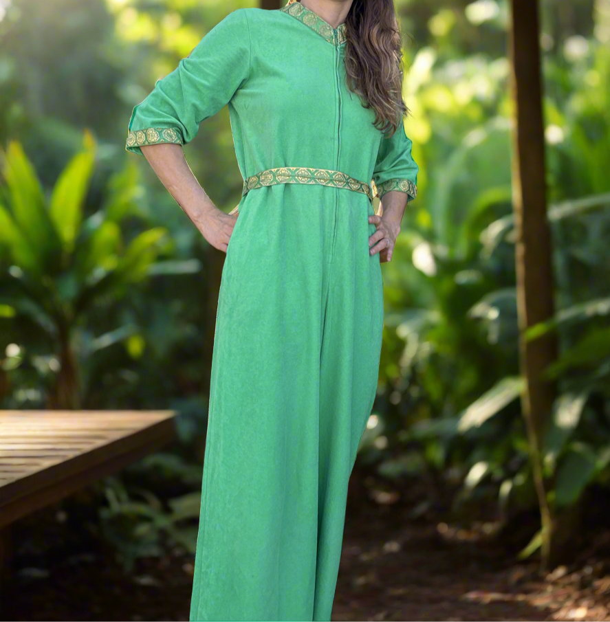 Green Terry Jumpsuit 🐸, Size S