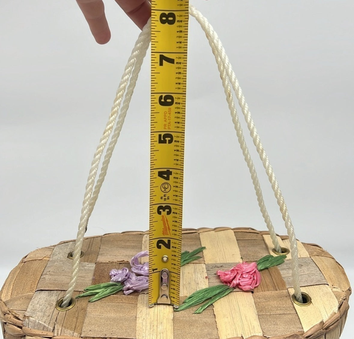 Rare 1960s Woven Straw Beach Bag, 60s Wicker Bucket Bag