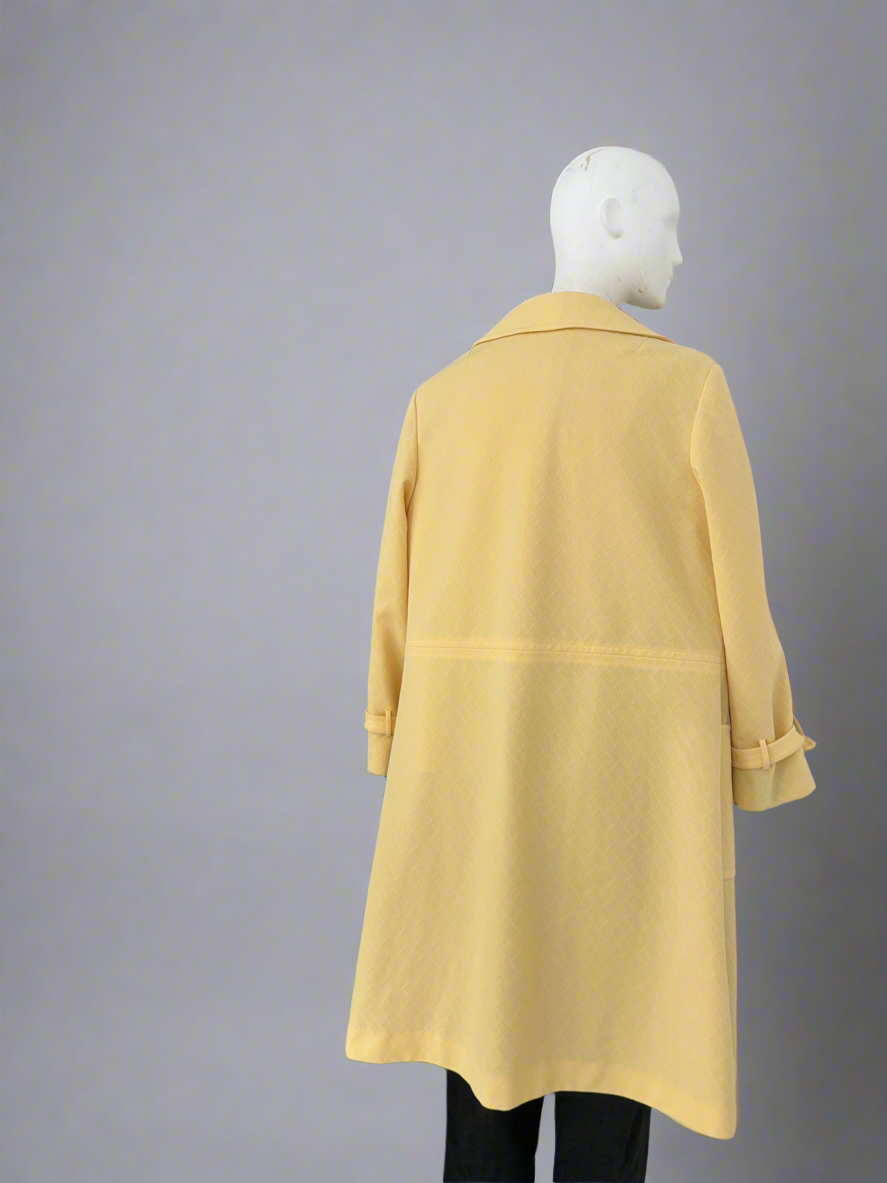 Yellow Mod Coat, 1960s Coat from Japan
