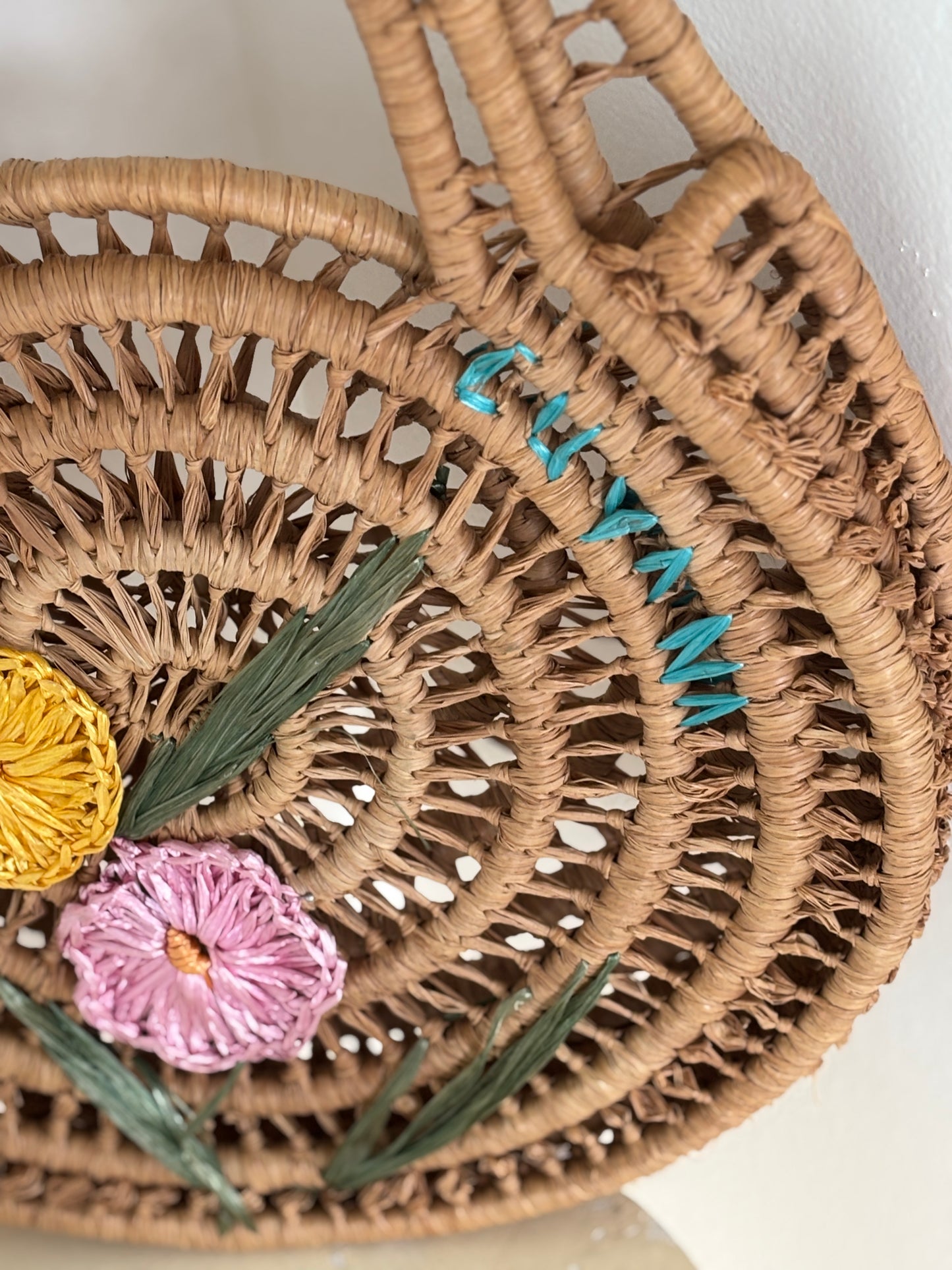 1960s Cubana Woven Straw Beach Bag, 60s Wicker Purse
