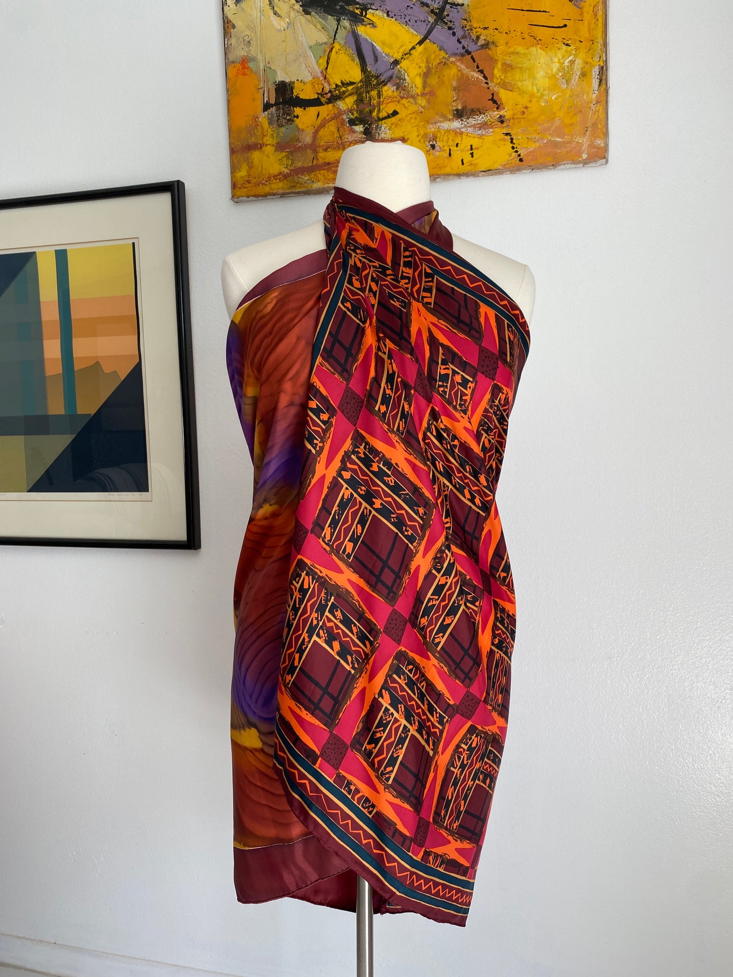 Custom upcycled silk sarong