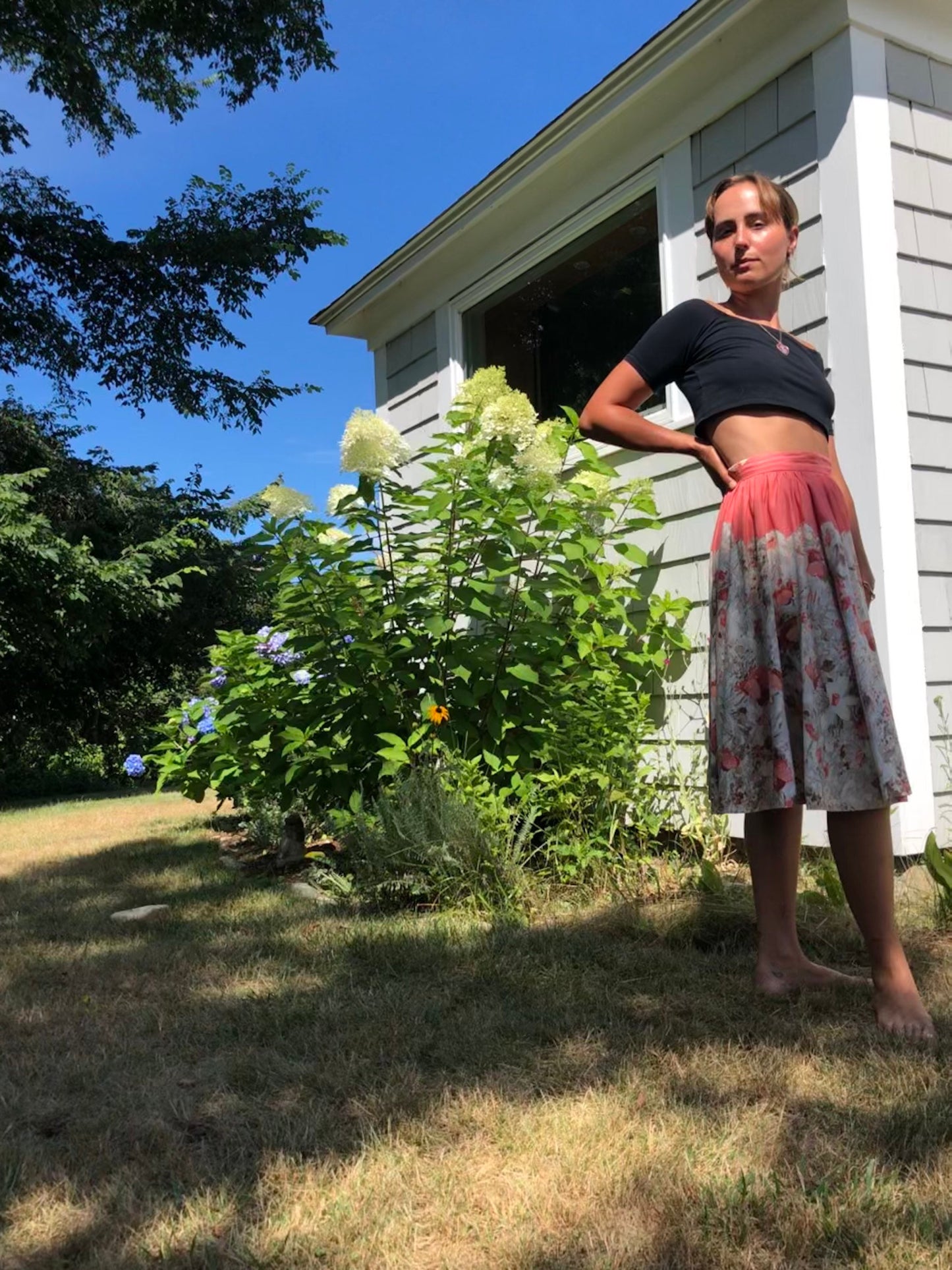 1950s Circle Skirt, Vintage Western Skirt,  Line Dancing Skirt, Nashville Skirt, waist 24”
