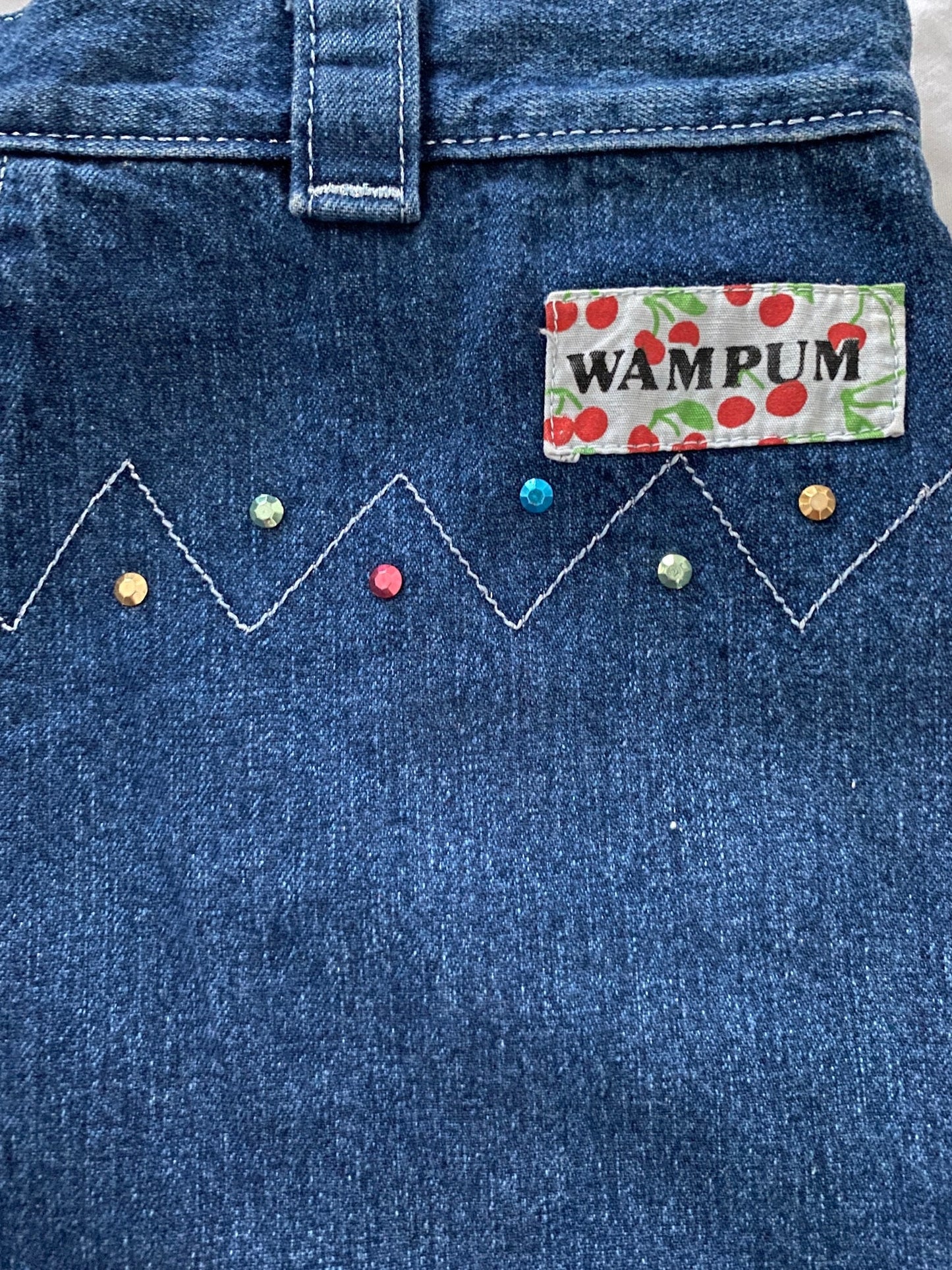 Wampum  Be-Dazzeled 80s Jeans, 26 Waist