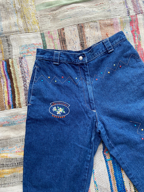Wampum  Be-Dazzeled 80s Jeans, 26 Waist