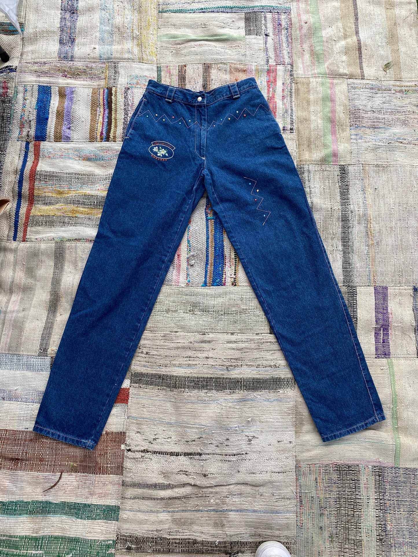 Wampum  Be-Dazzeled 80s Jeans, 26 Waist