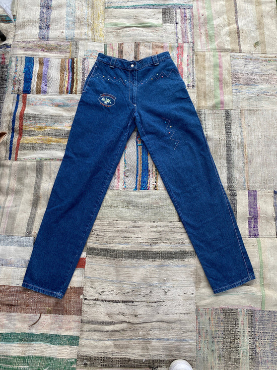 Wampum  Be-Dazzeled 80s Jeans, 26 Waist