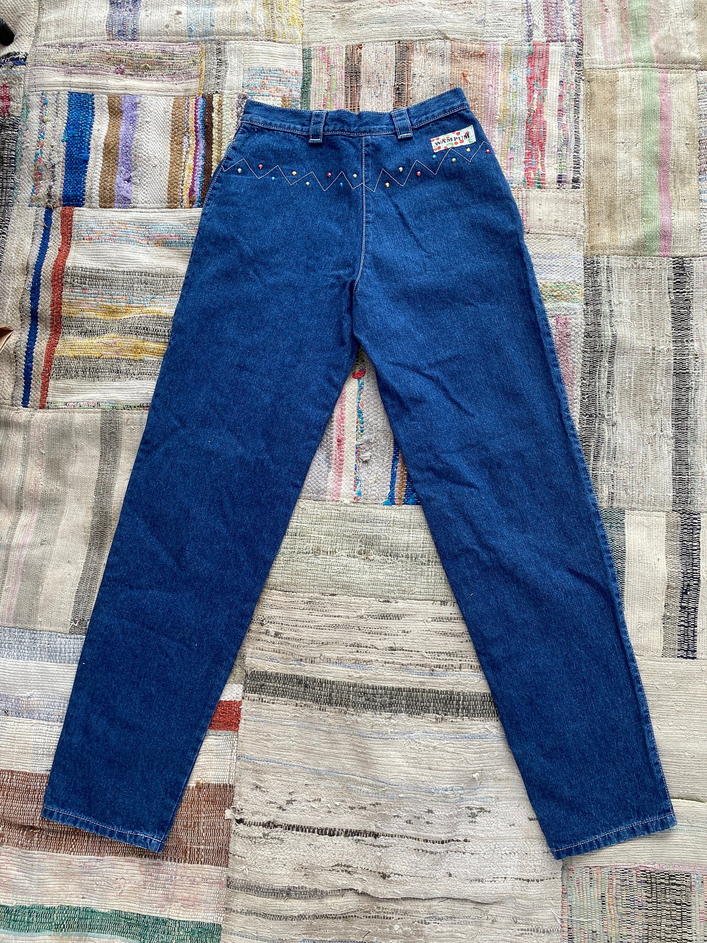 Wampum  Be-Dazzeled 80s Jeans, 26 Waist