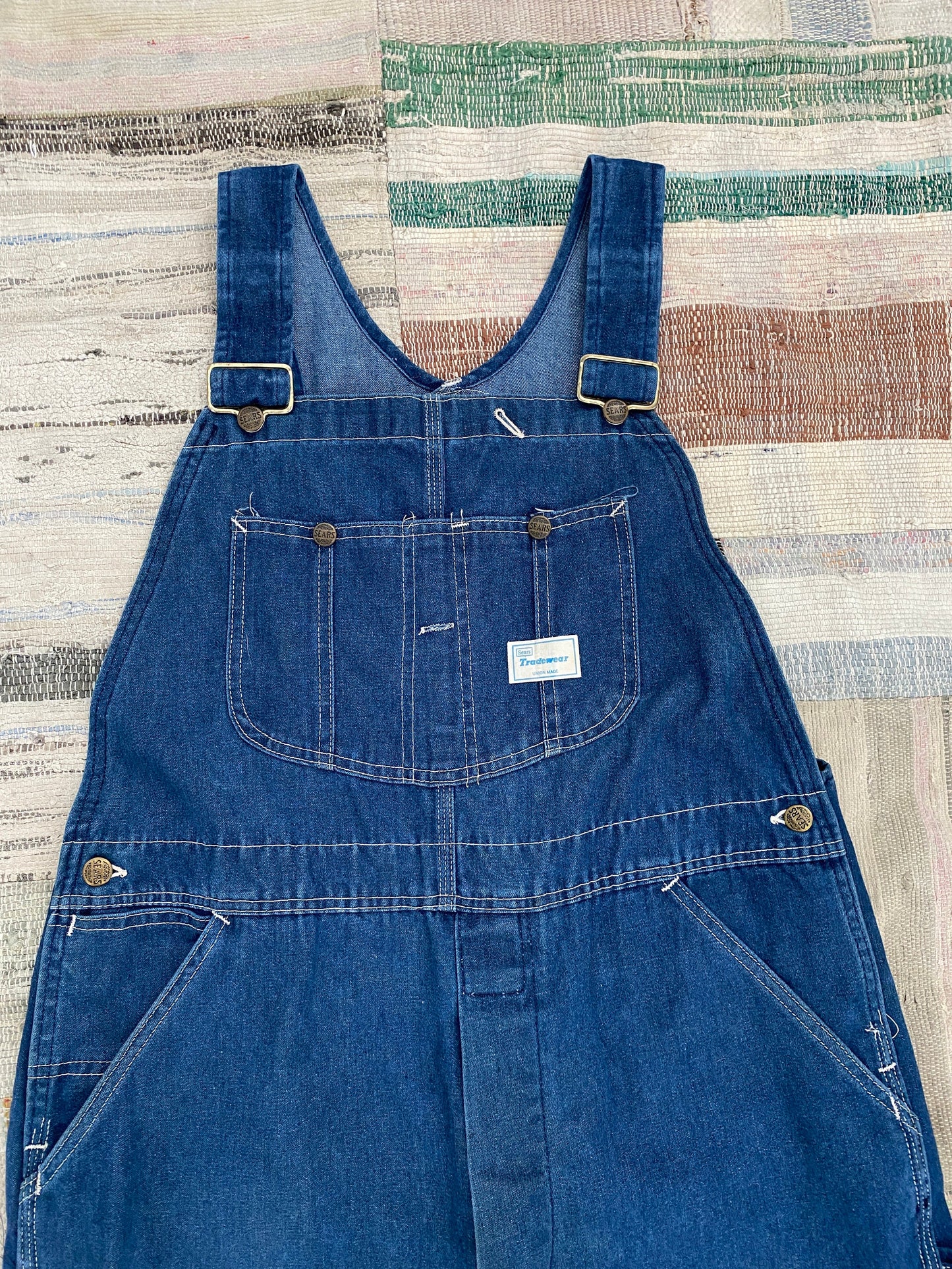 80s Sears Tradewear Overalls // Waist 38” // Size Medium