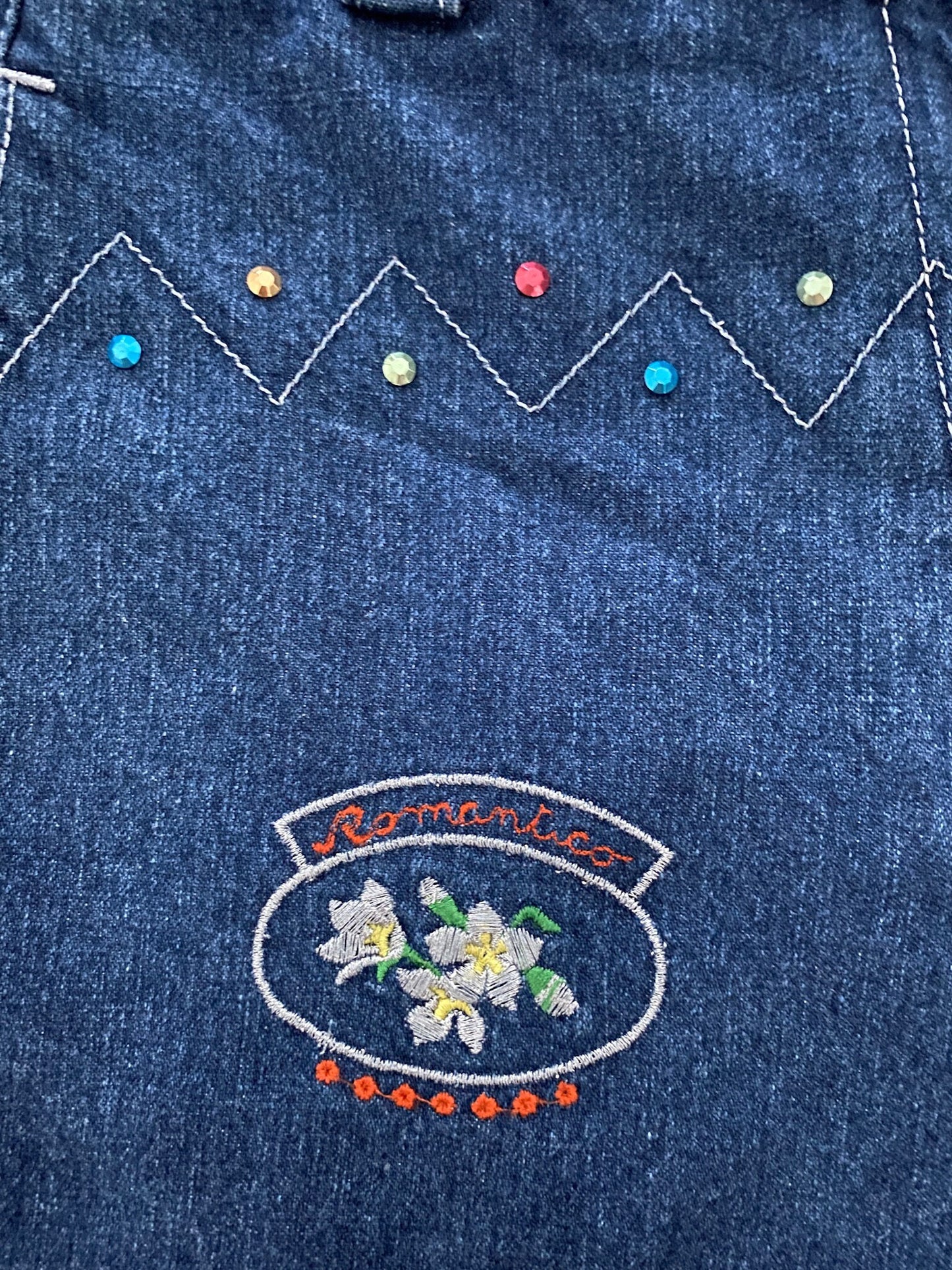 Wampum  Be-Dazzeled 80s Jeans, 26 Waist