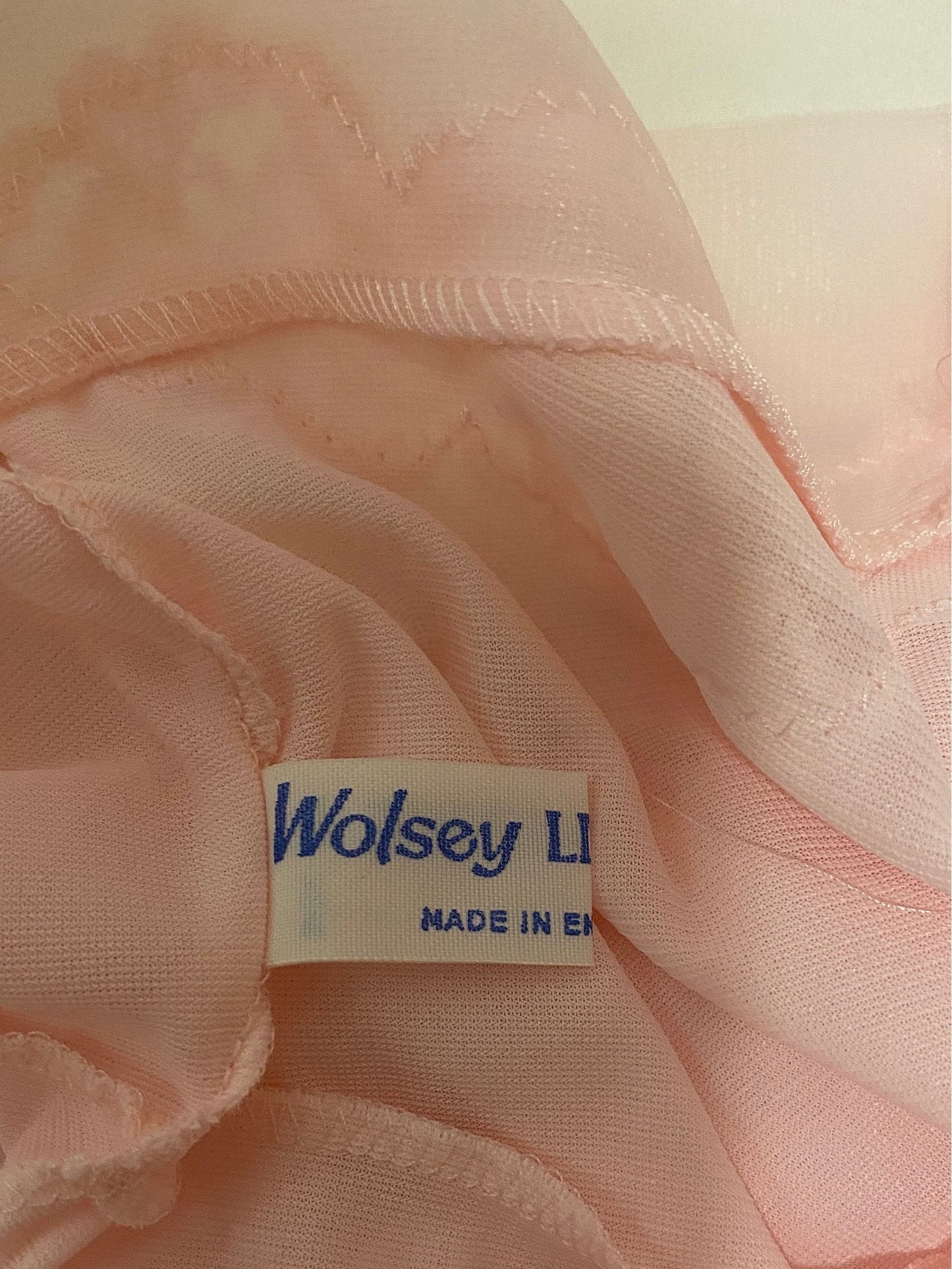 Pink slip by Wosley of England, Bust 38", Gift for Bride, Size Small, Wedding Night Lingerie, Pink Vintage Slip