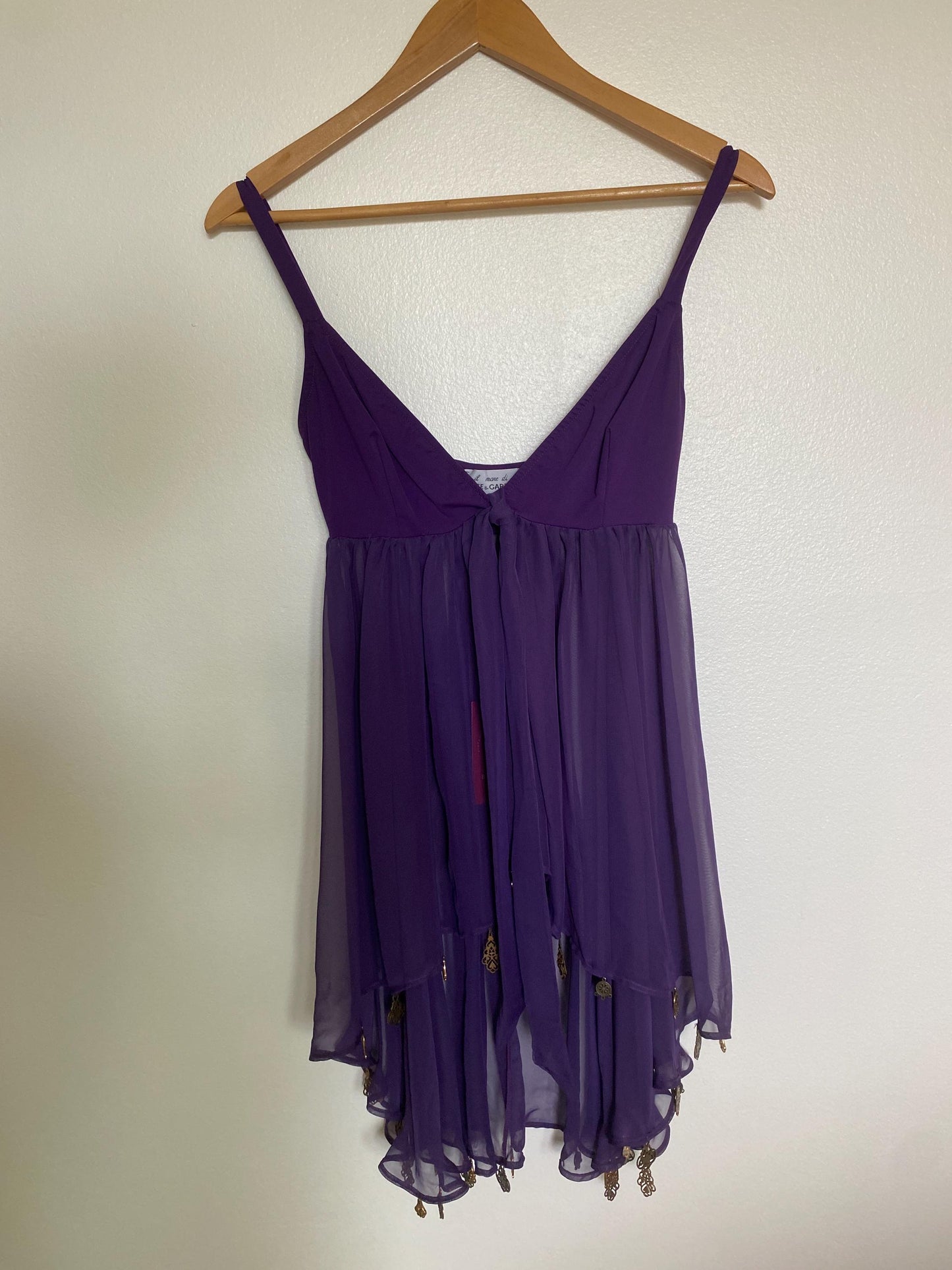 Dolce and Gabbana Beach Cover-Up/Nightie, Purple Lingerie, Valentines Day Gift