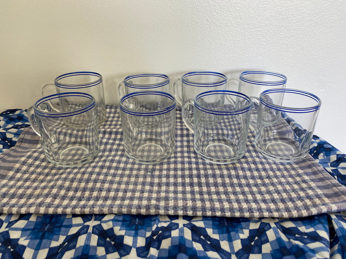 Rare set of Arcoroc Coffee Mugs from France, Set of 10