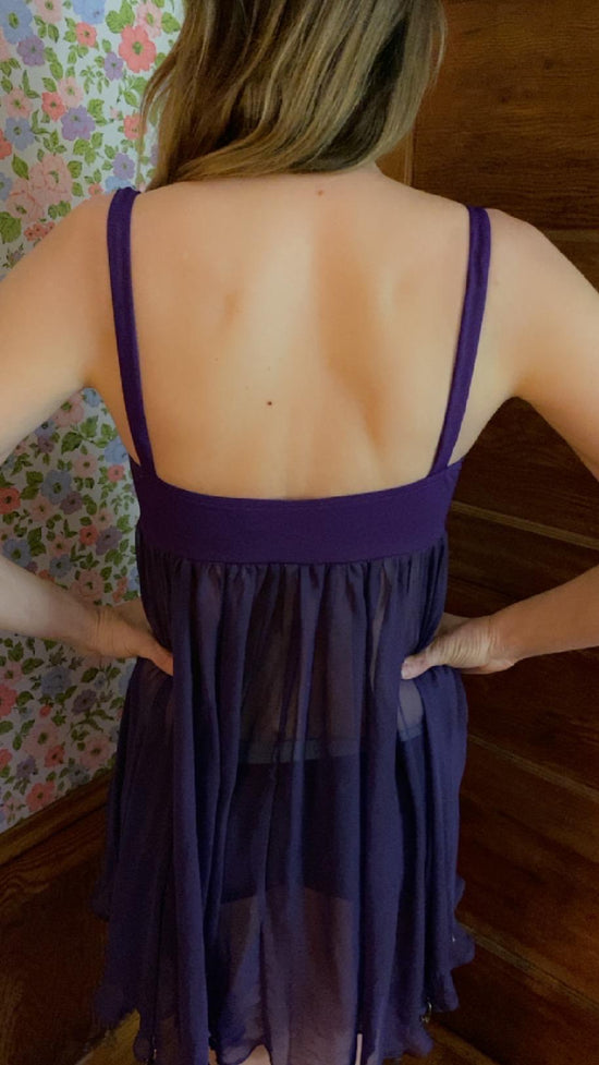 Dolce and Gabbana Beach Cover-Up/Nightie, Purple Lingerie, Valentines Day Gift