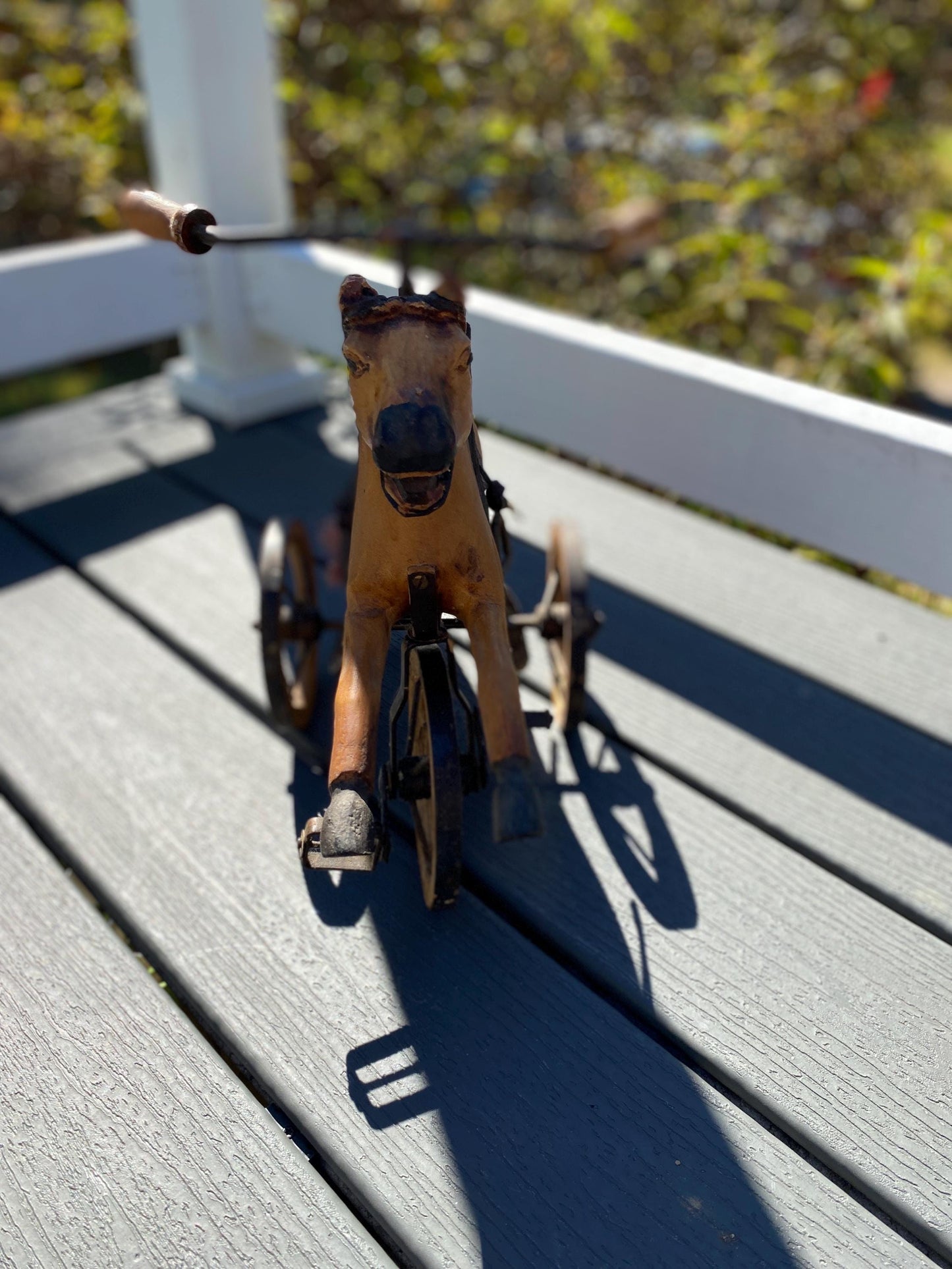 Antique Tricycle Horse Toy