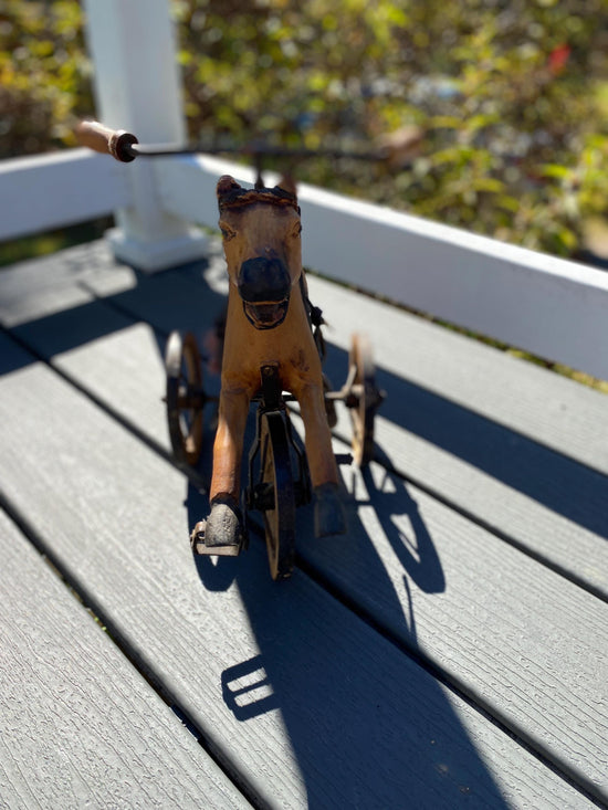 Antique Tricycle Horse Toy