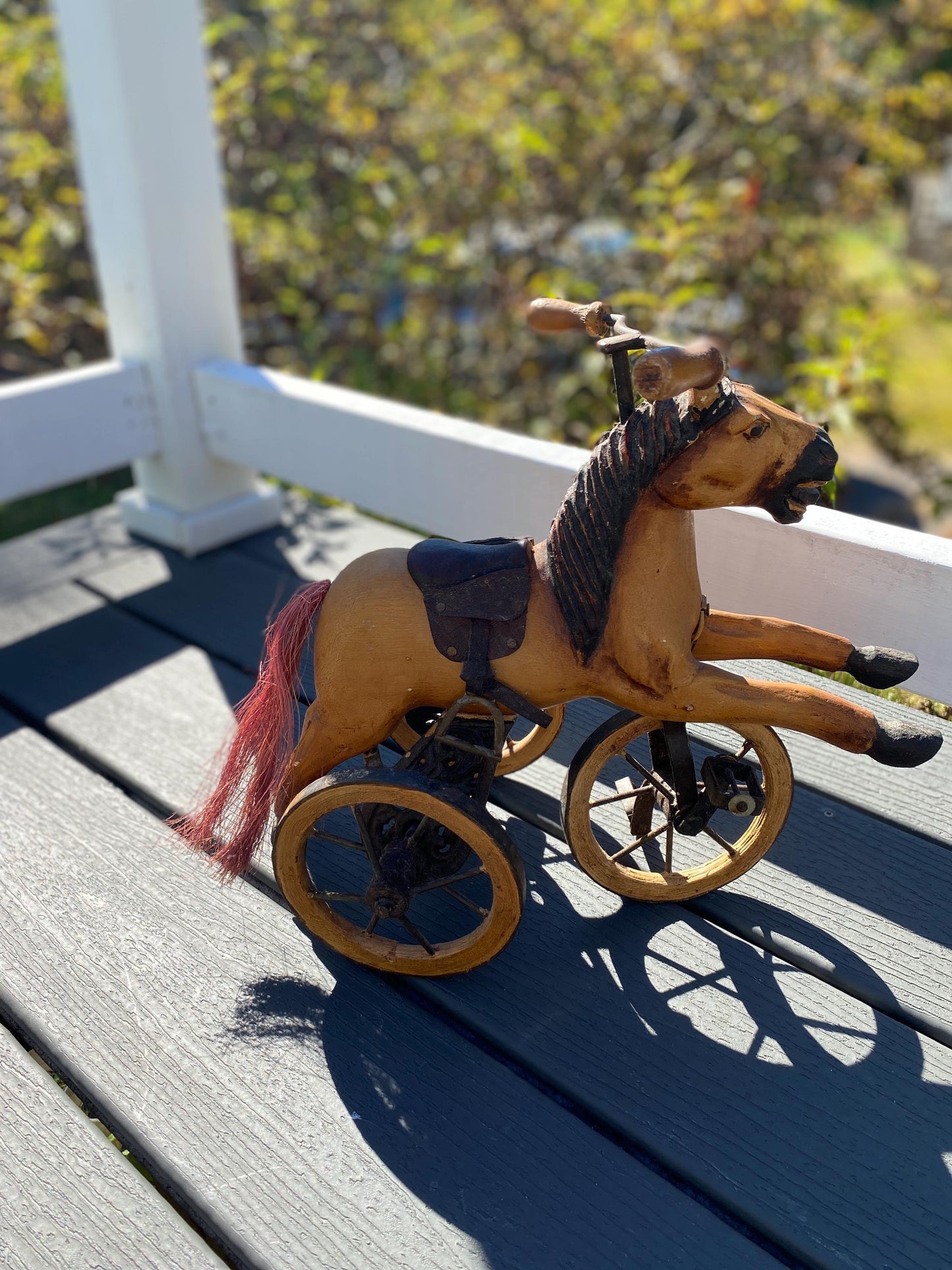 Antique Tricycle Horse Toy
