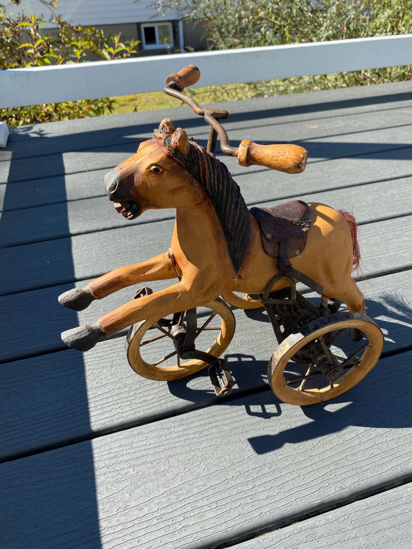 Antique Tricycle Horse Toy