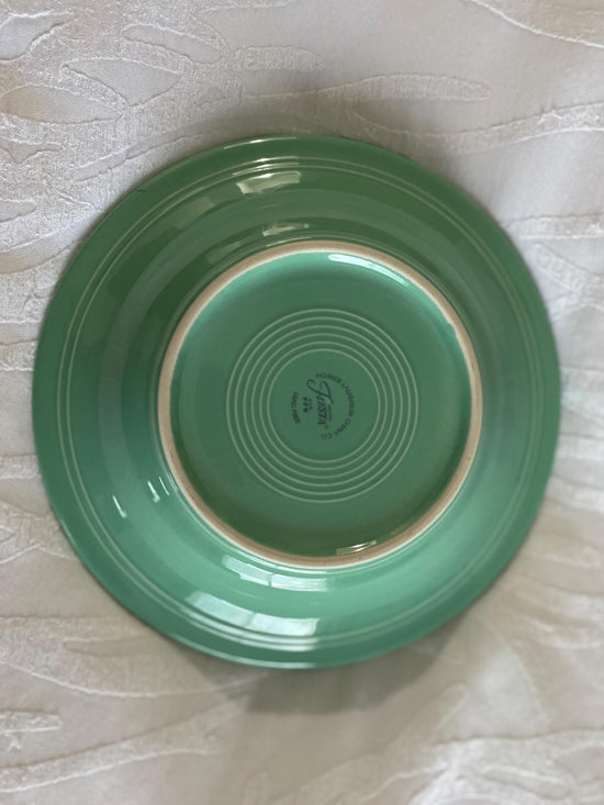 Green Fiestaware Bowl with Rim, Vintage Fiestaware, 2001 Fiestaware