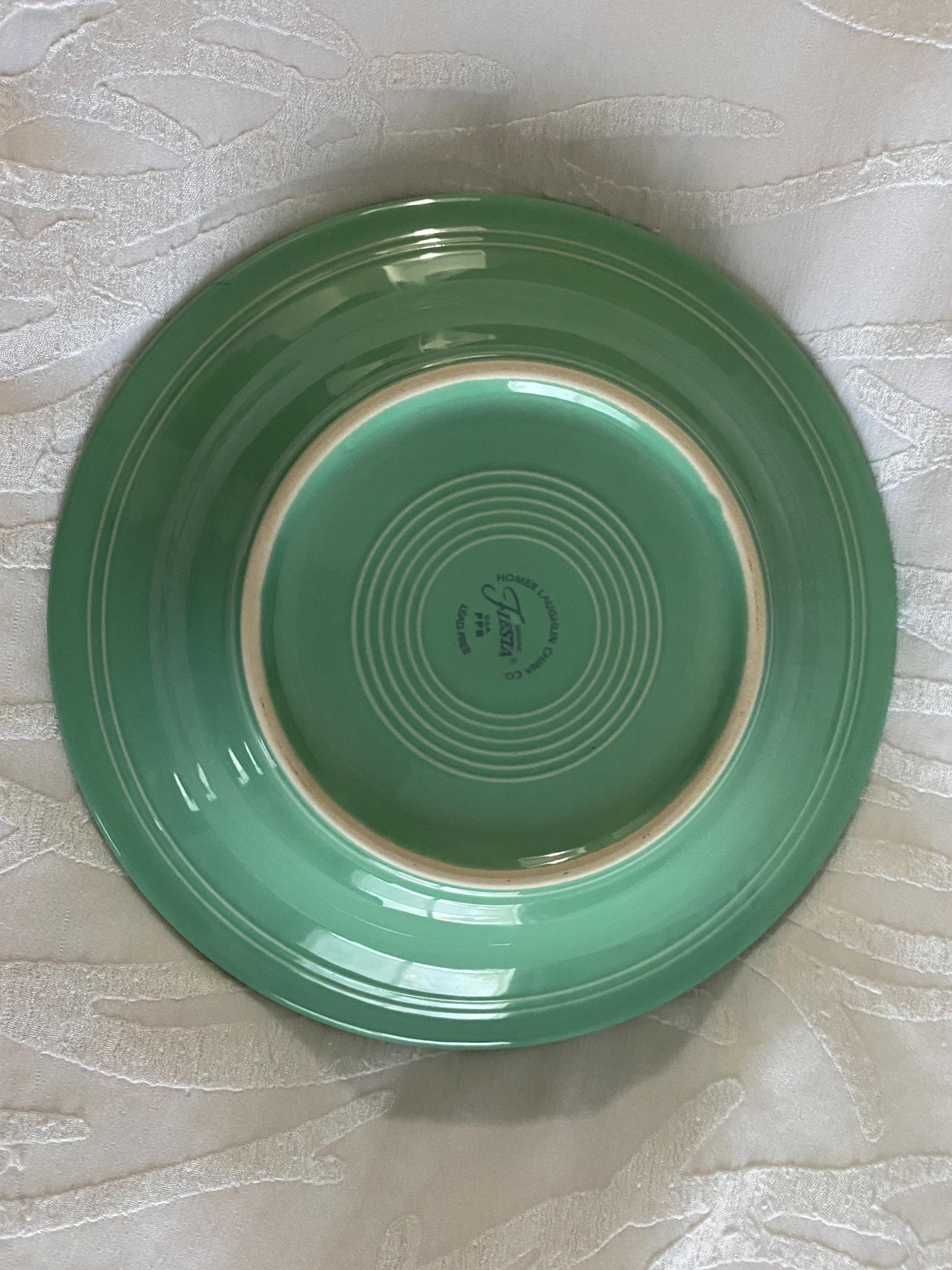 Green Fiestaware Bowl with Rim, Vintage Fiestaware, 2001 Fiestaware