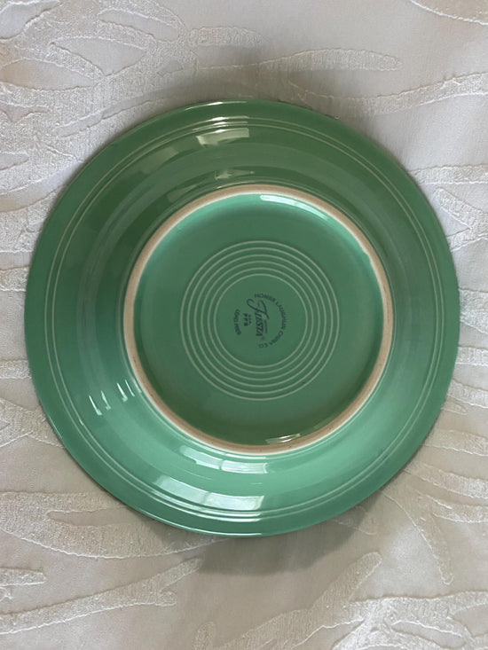 Green Fiestaware Bowl with Rim, Vintage Fiestaware, 2001 Fiestaware