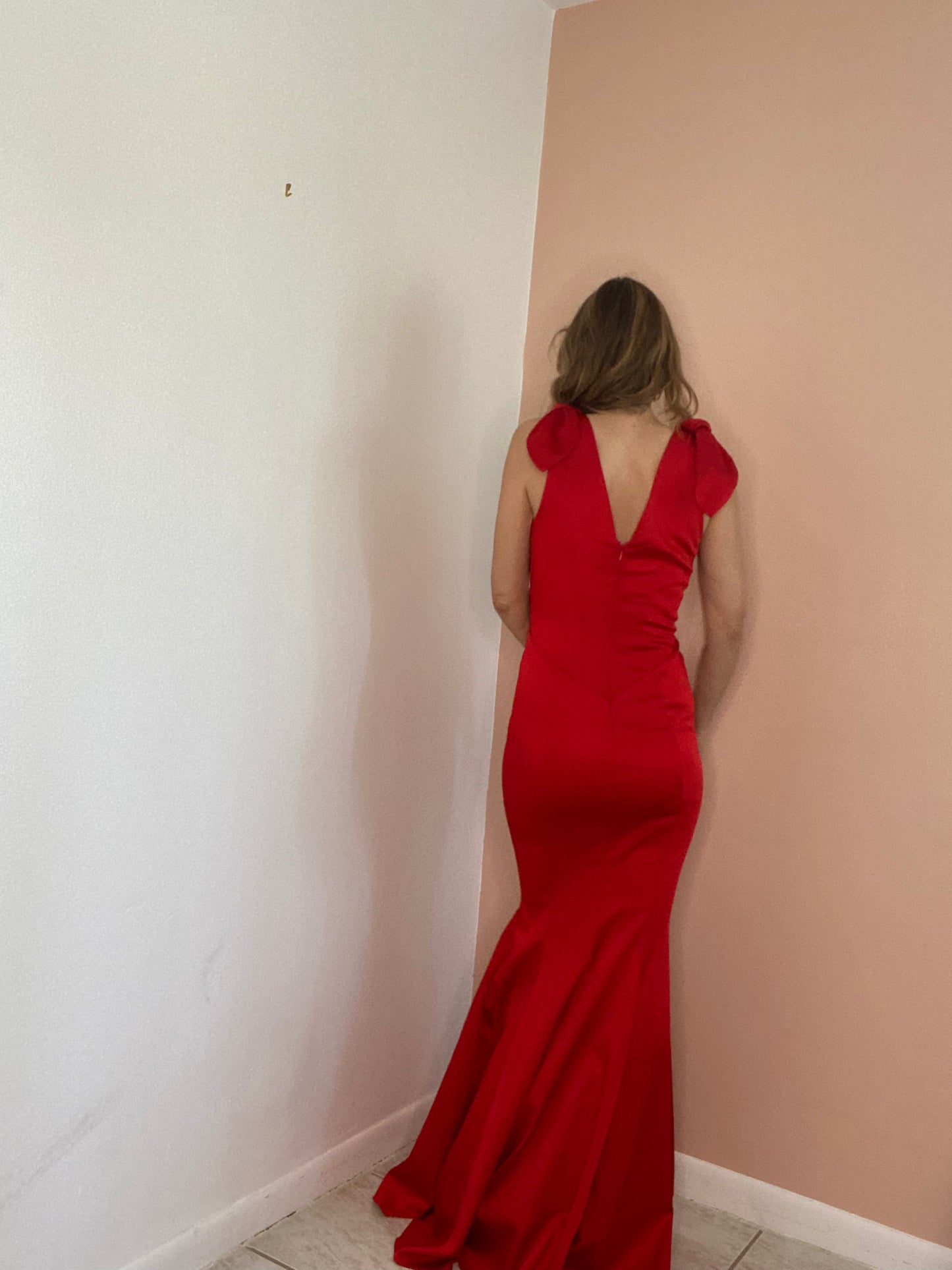 Red Zac Posen Gown, size 4