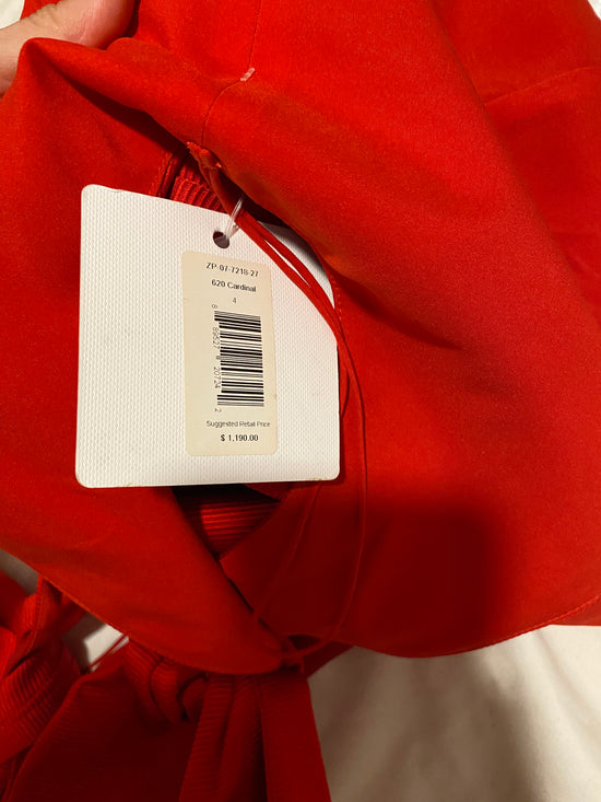 Red Zac Posen Gown, size 4