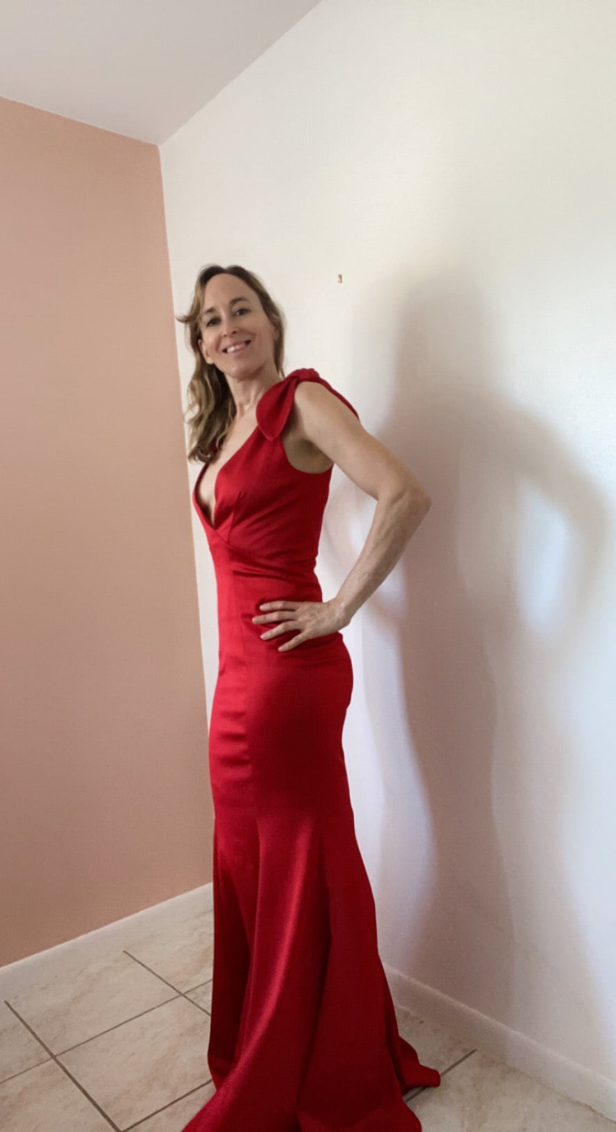 Red Zac Posen Gown, size 4