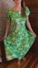 Gorgeous Custom Made Green Floral Dress, Mrs. Maisel