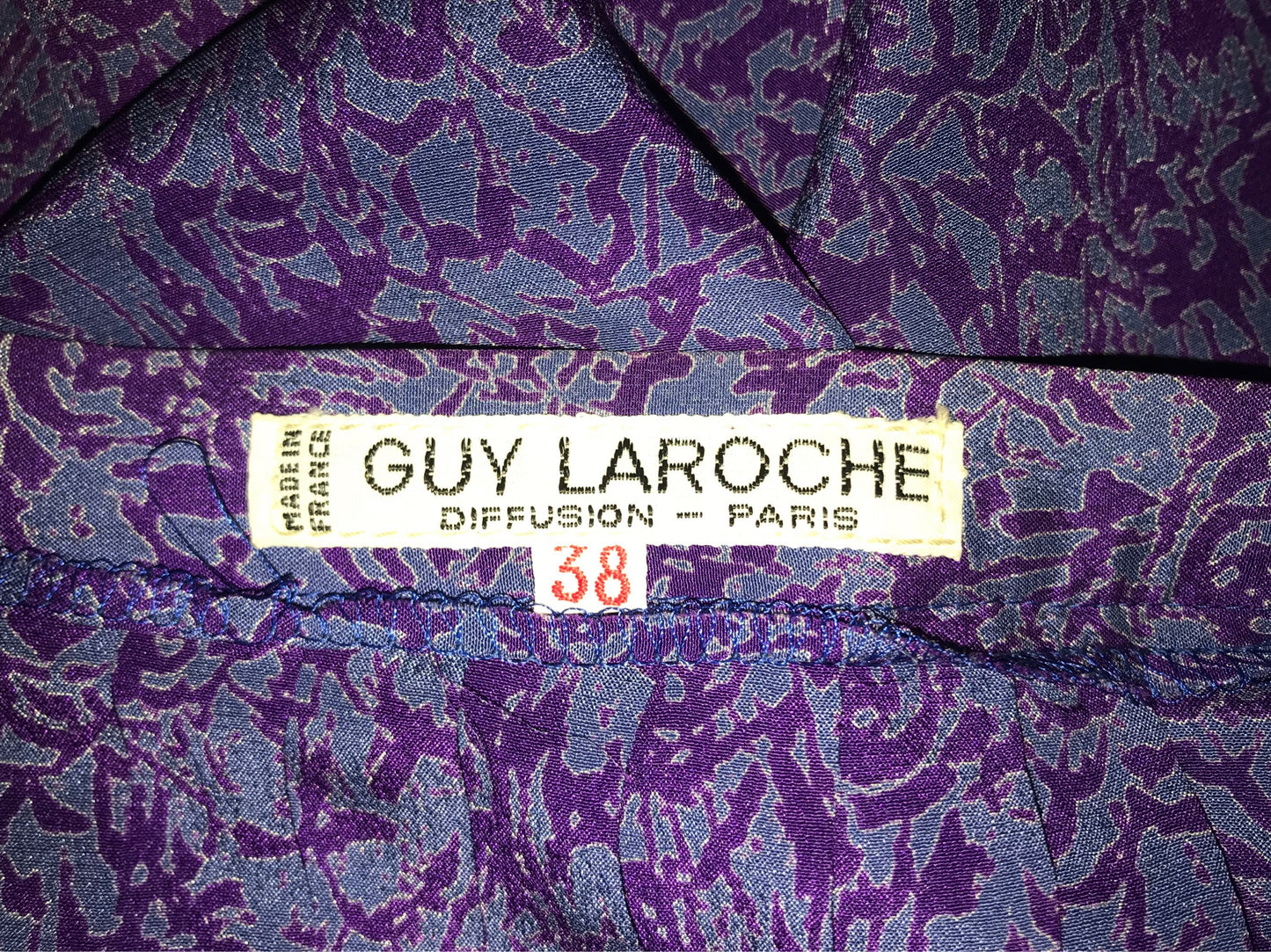 Rare Guy LaRoche Silk Blouse and Skirt Set, Size Small, Waist 26"