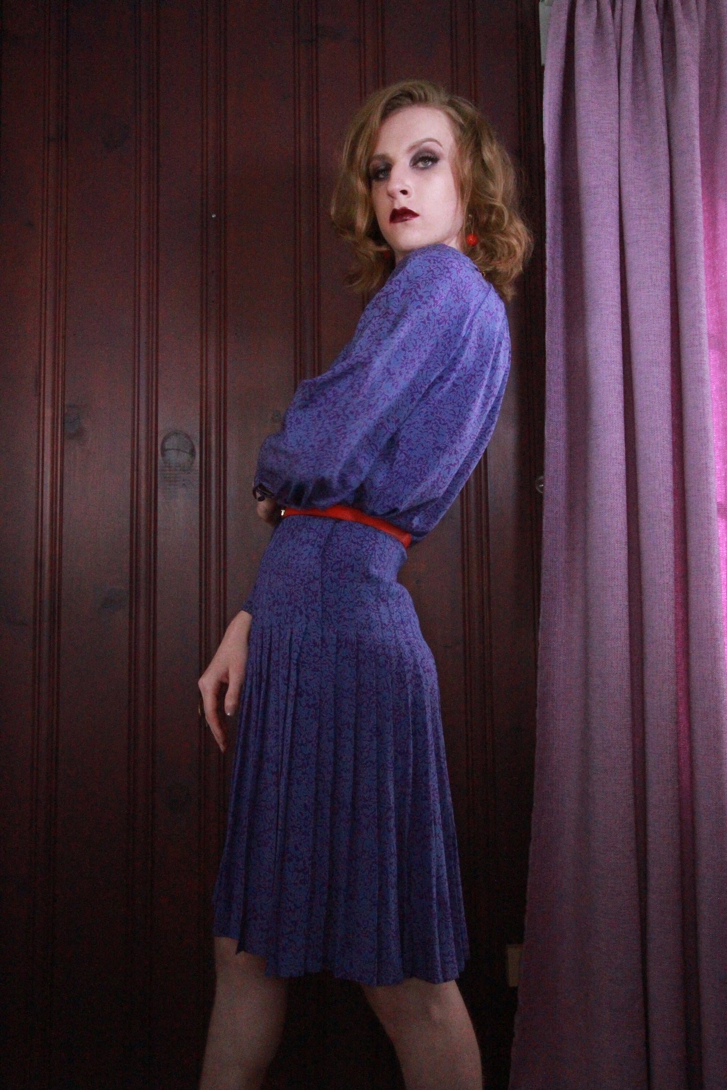 Rare Guy LaRoche Silk Blouse and Skirt Set, Size Small, Waist 26"