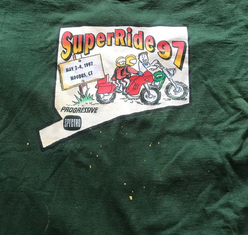 Modus Super Ride Biker Tee 1997 / 90s Biker Tee // Mens Medium // Womens Large