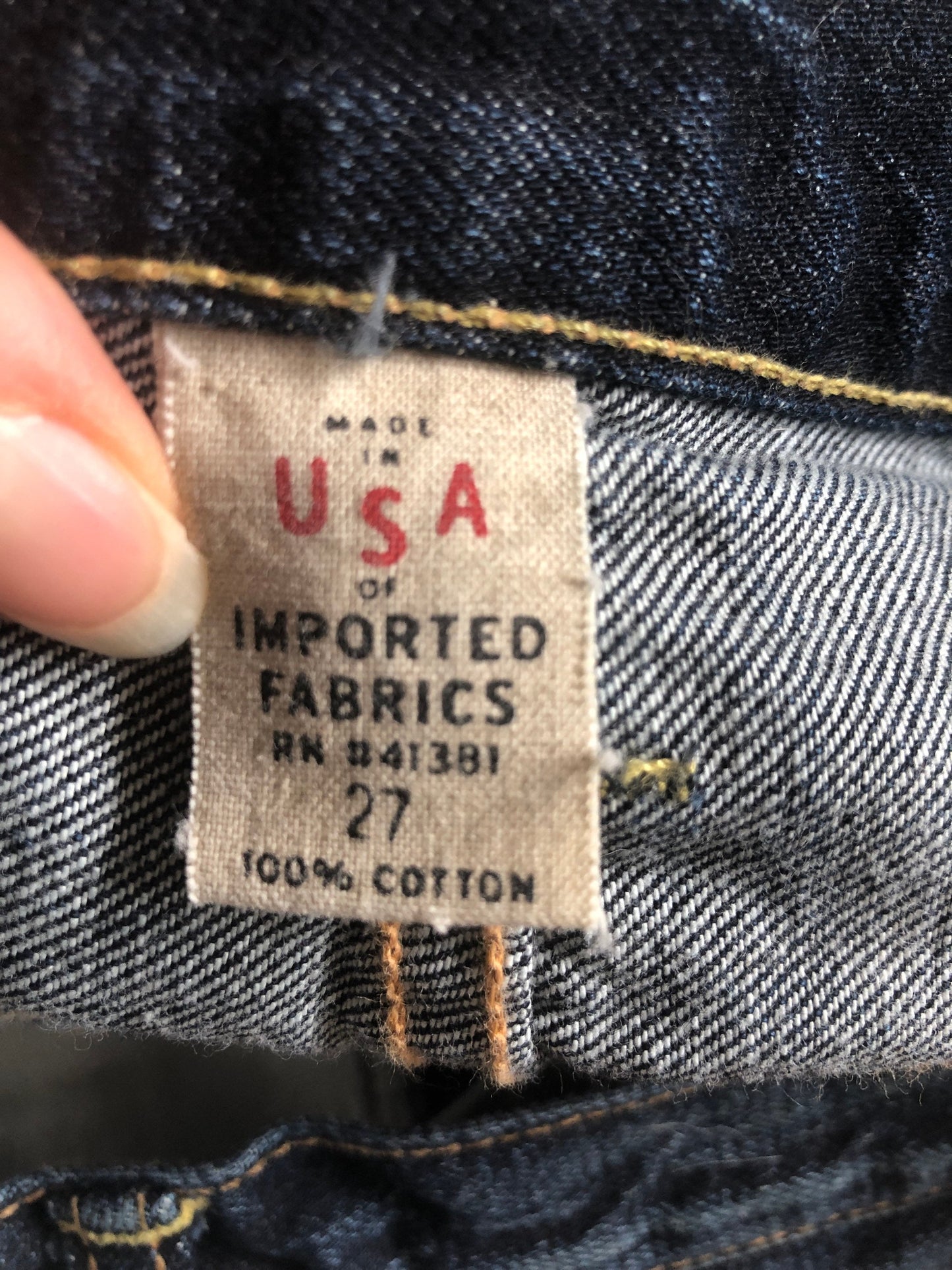 SALE RRL Vintage Straight Jeans, Waist 27”