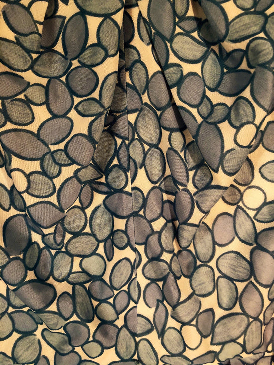 R & K Originals 1950s Watercolor Dot Dress, Size Small