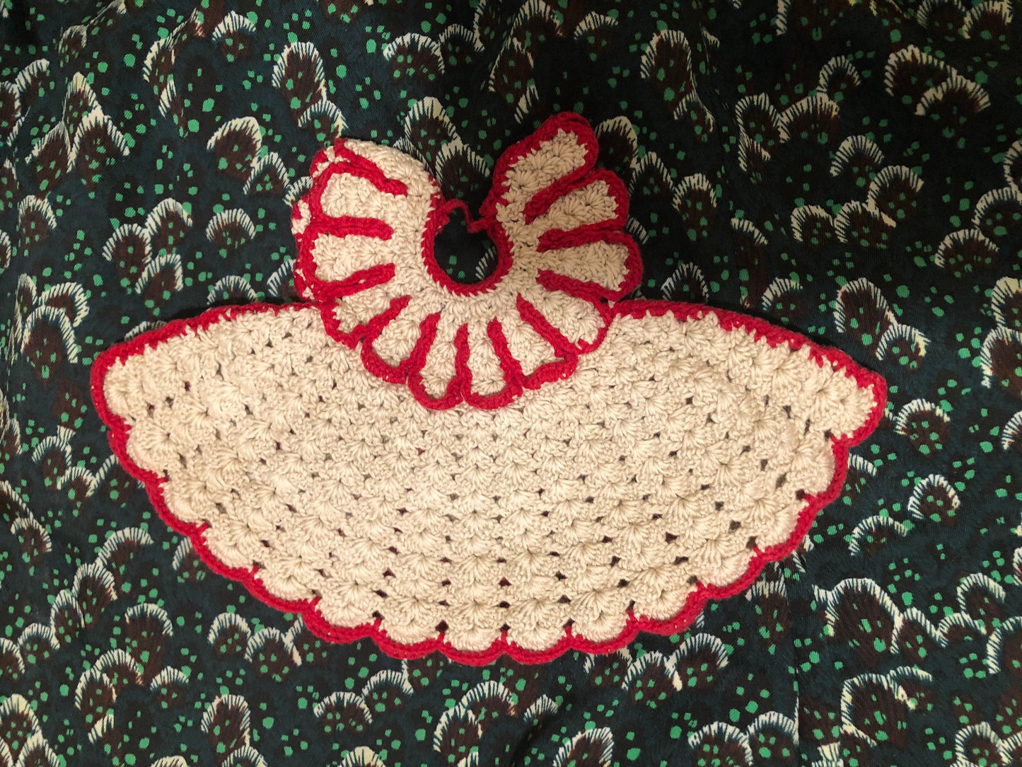 1950s Vintage Crocheted Christmas Dress Ornament