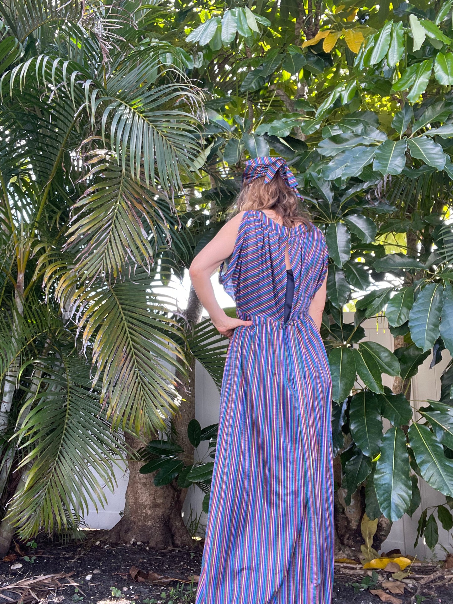 70s Givenchy Resort Dress w Matching Scarf