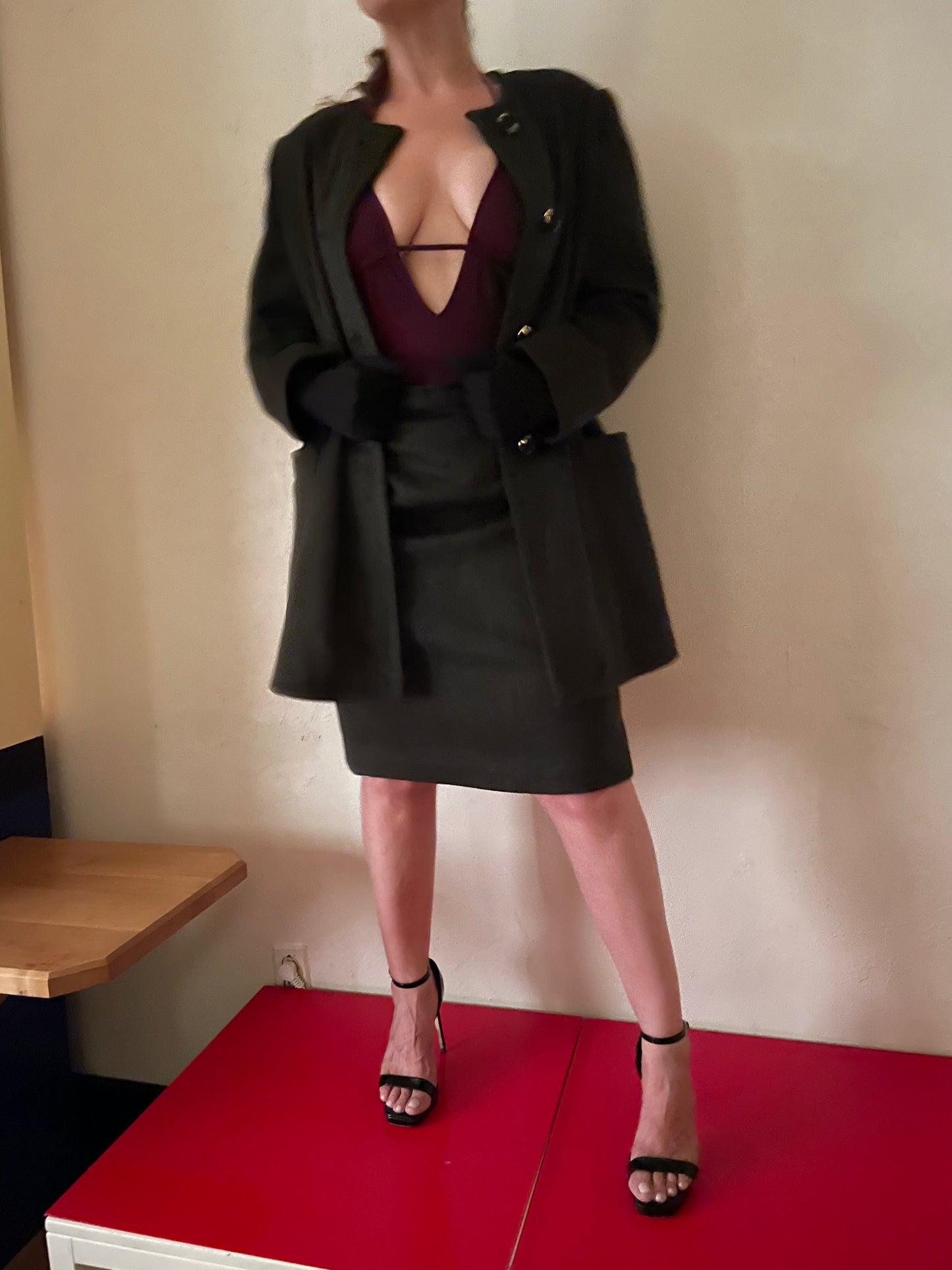 80s Custom Made Olive Suit, Size 10-12
