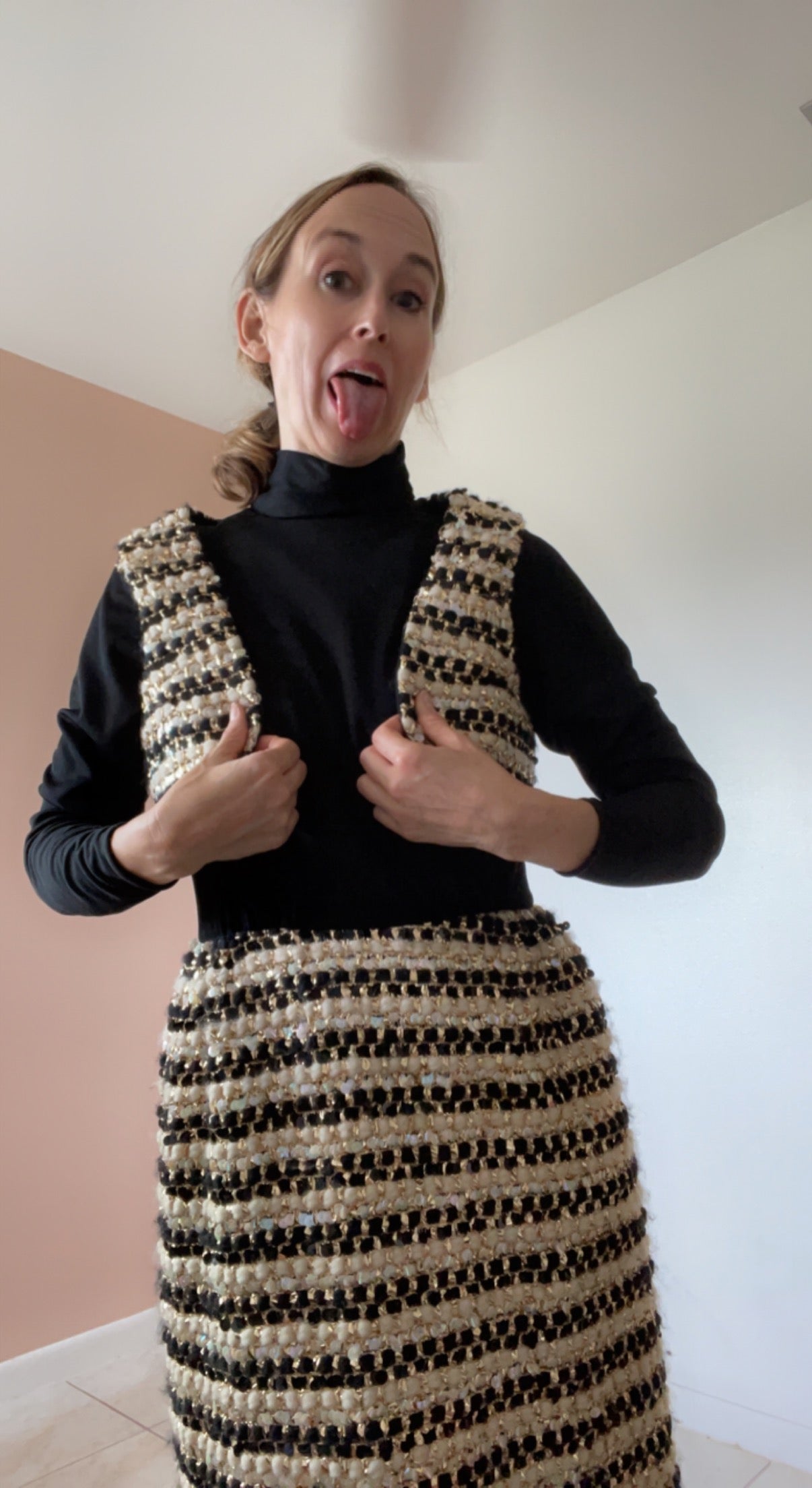 Fabulous 70s Black & Gold Party Dress Fabulous 70s Black & Gold Party Dress